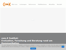 Tablet Screenshot of comx-forschung.de